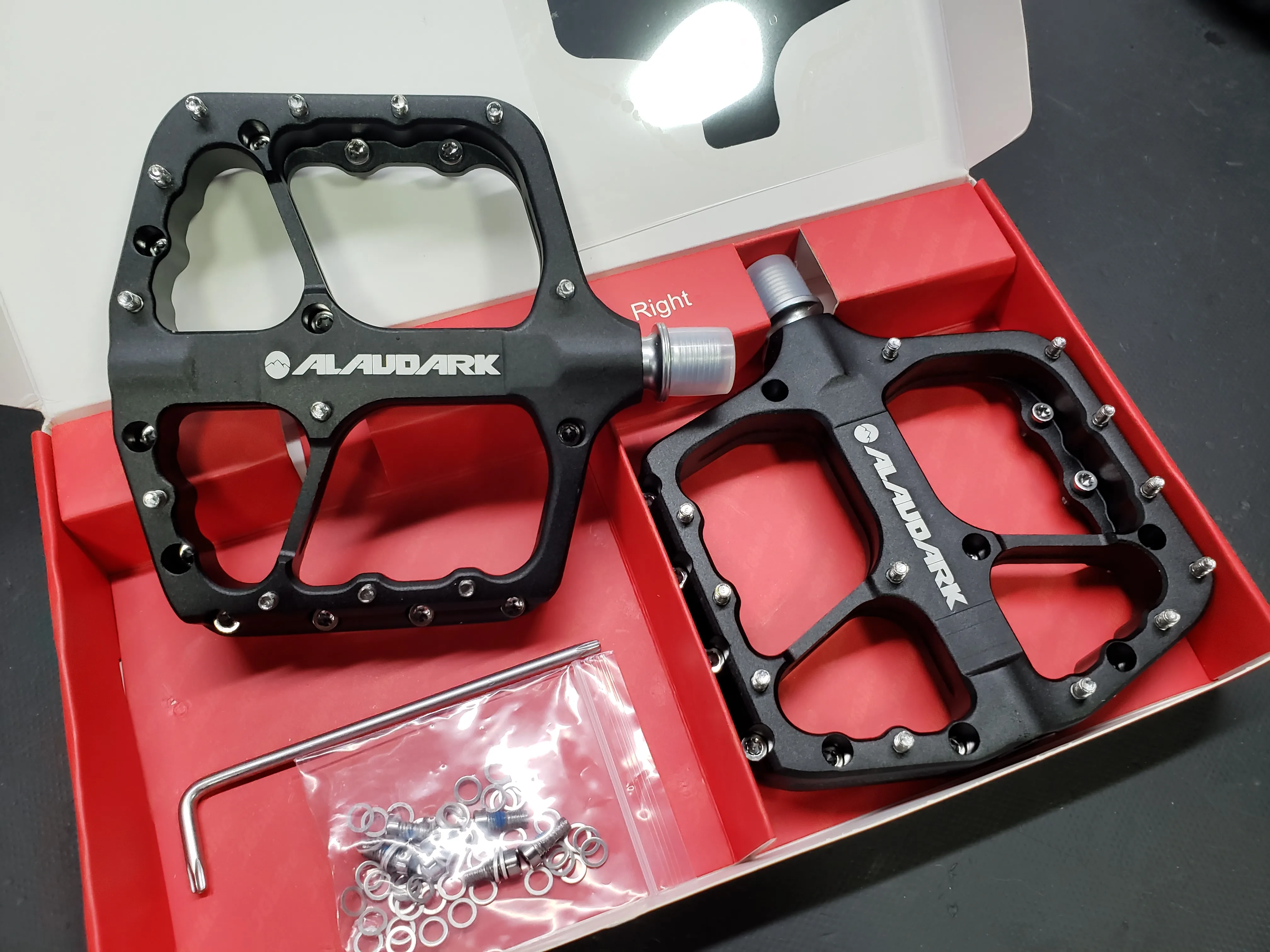 Педали Alaudark велосипедные для горного велосипеда легкие Нескользящие на