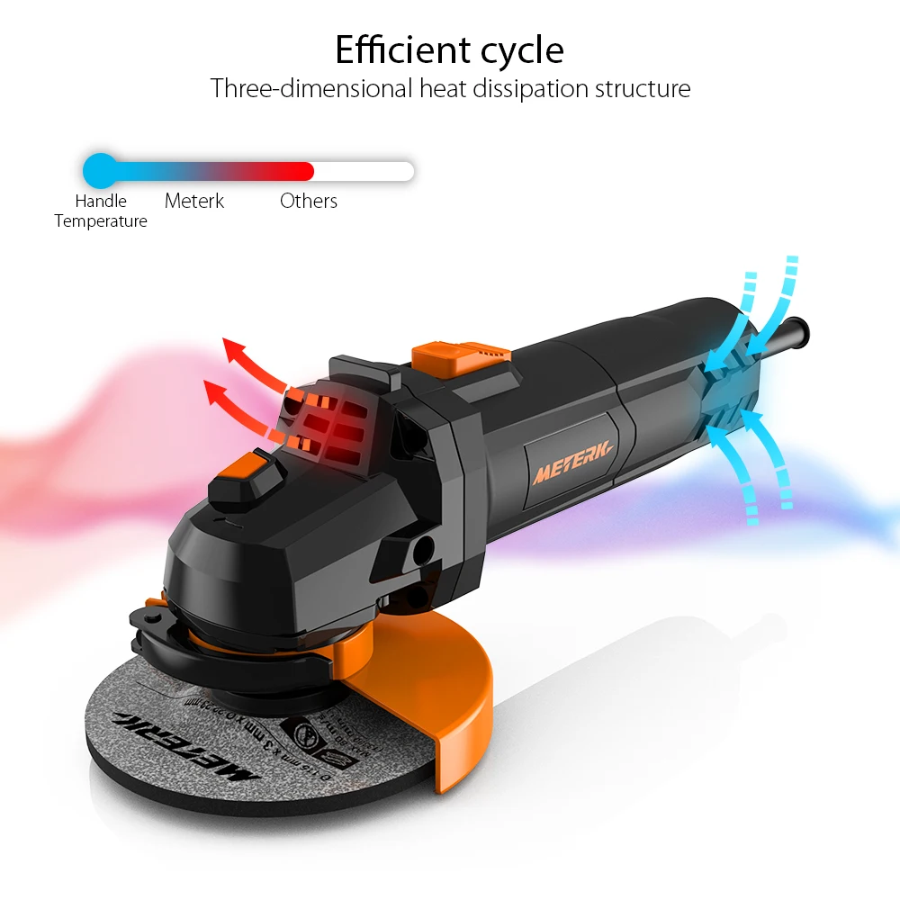 Профессиональная электрическая шлифовальная машина Meterk набор шлифовальных