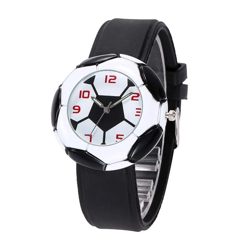 

Football Socer European CupWorld Cup Pattern Quartz Watch Unisex Sport Wristwatches Soft Comfortable Watch Gift For Men Teens