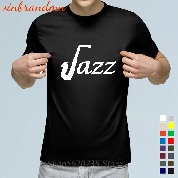 

Мужская мода футболки Джаз новейший саксофон с забавным принтом Футболки мужские 100% хлопок короткий рукав тройник XS-3XL Camiseta Hombre