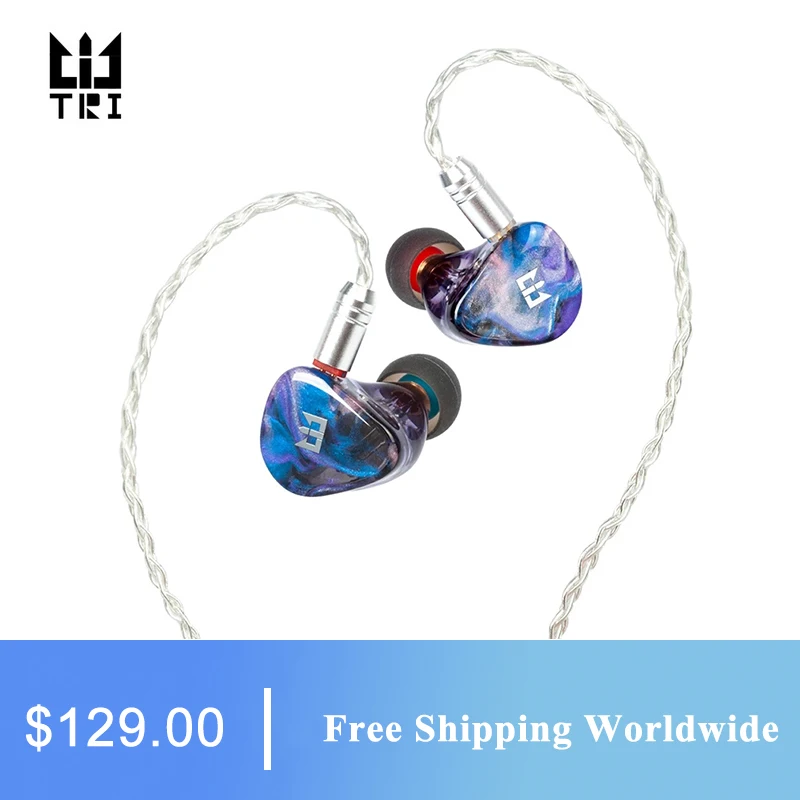 

Наушники-вкладыши TRI Starsea 2BA + 1DD, Hi-Fi, Спортивная Музыкальная гарнитура с 2-контактным разъемом 0,78 мм, три I3, белого цвета