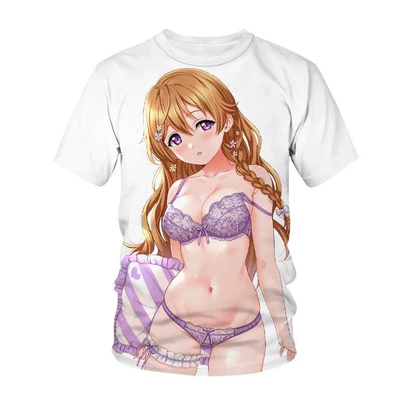 

2021 Summer New Arrivals Men's and Women's T-Shirts 3D Printing Japanese Anime Fashion Children's Harajuku Short-Sleeved Top