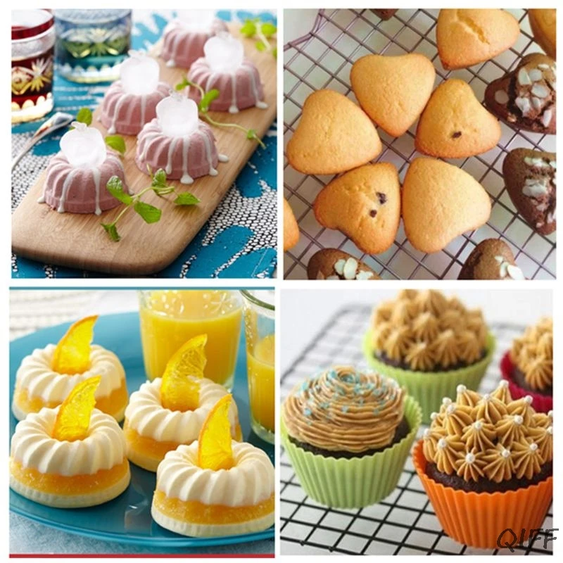 5 шт Силиконовые формы для выпечки набор | Пищевая класса Премиум силиконовые