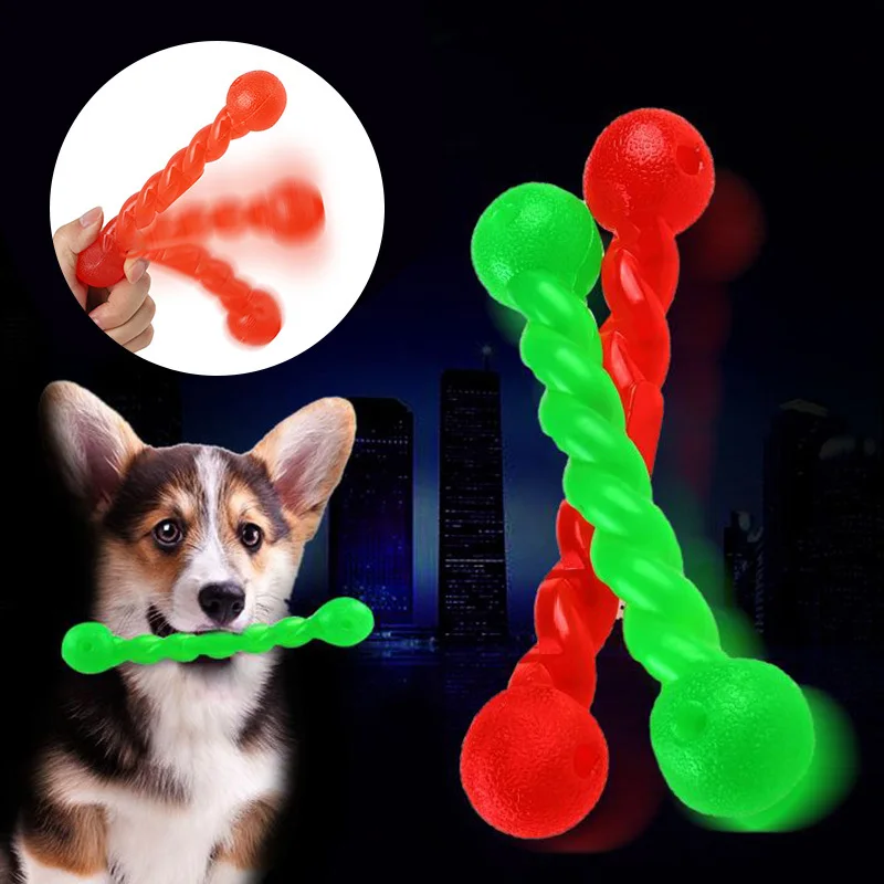 Резиновая ручка Twist Puppy Bite Resistant игрушки для домашних животных интерактивные Игрушки для маленьких больших собак кошек Molar Chew игрушки для животных игрушки 2 цвета