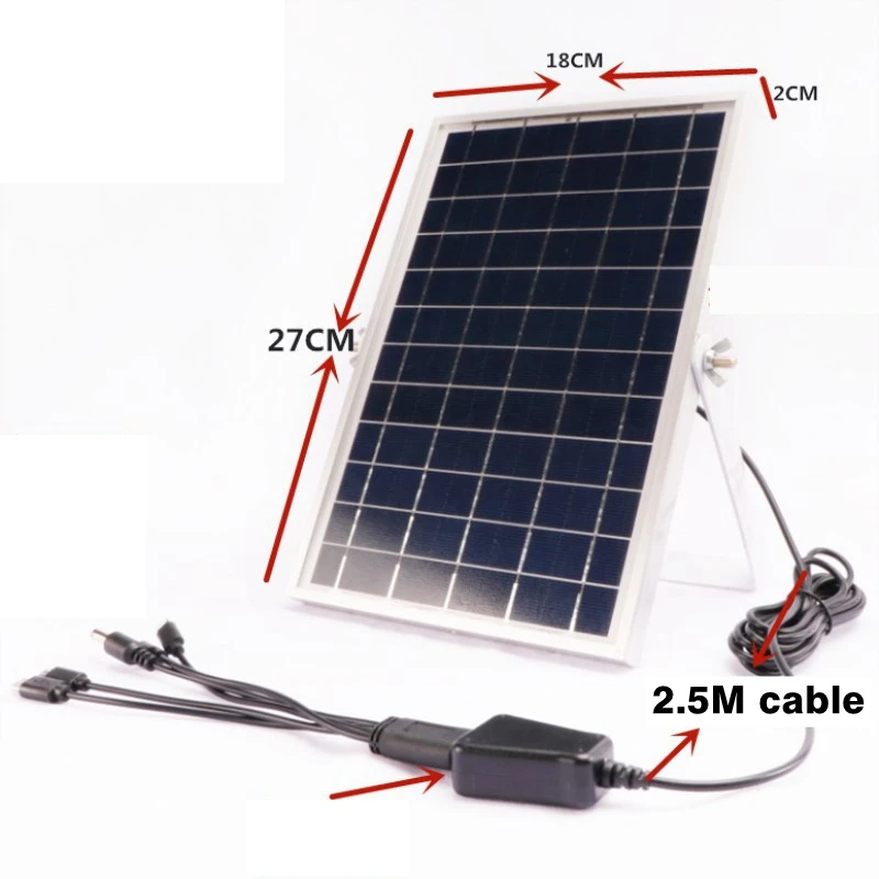 8w solar charger ultra thin polycrystalline solar panel portable outdoor camping emergency mobile phone charger free global shipping