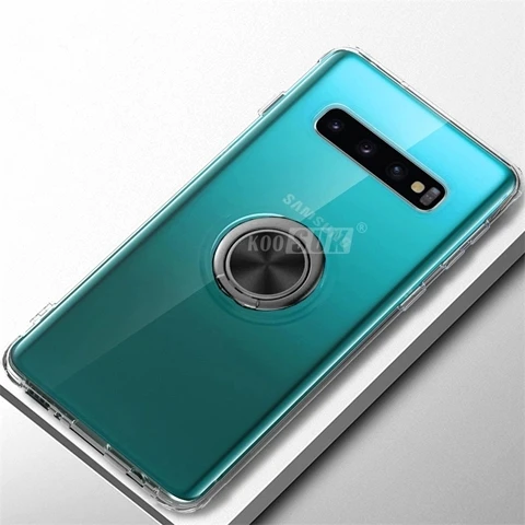Для samsung Galaxy S10 Lite чехол мягкий ультра тонкий прозрачный держатель кольцо автомобильный Магнитный чехол для телефона для samsung Galaxy S10E S10 Plus S10
