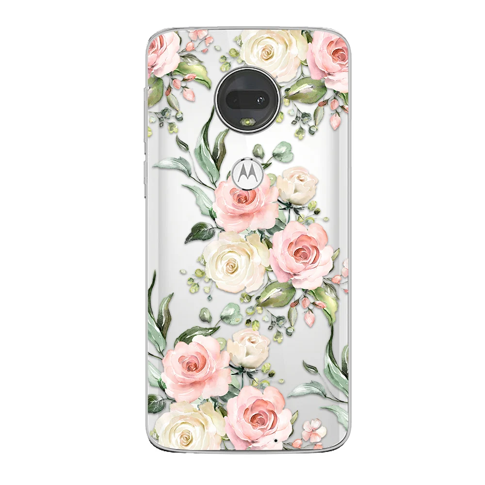 

Fresh Flowers Case For Motorola Moto G7 G5 G8 G9 G10 G5S G6 E5 E6 E7 Plus Play Power Soft Silicone TPU Protection Phone Fundas