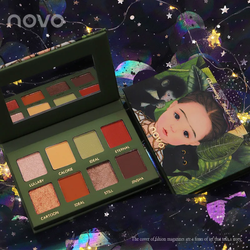 Палитра теней для век Elf Color ful палитра 9 цветов матовые мерцающие