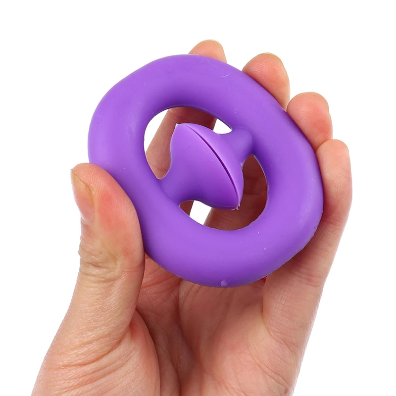 

Unzip Toys Hand Grip Ring Sensory Toy Autism Stress Reliever Kids Adult Antistress Toy Train Strength Fitness Fidget Toys