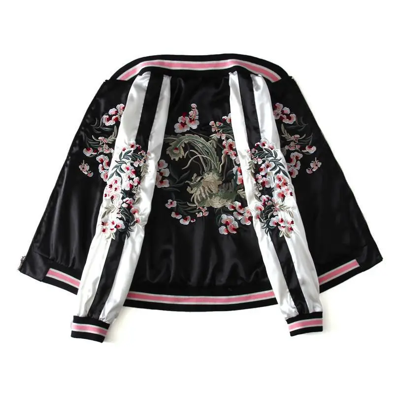 

2020 Spring and Autumn Embroidered Jacket Jacket Long Sleeve Embroidered Baseball Uniform