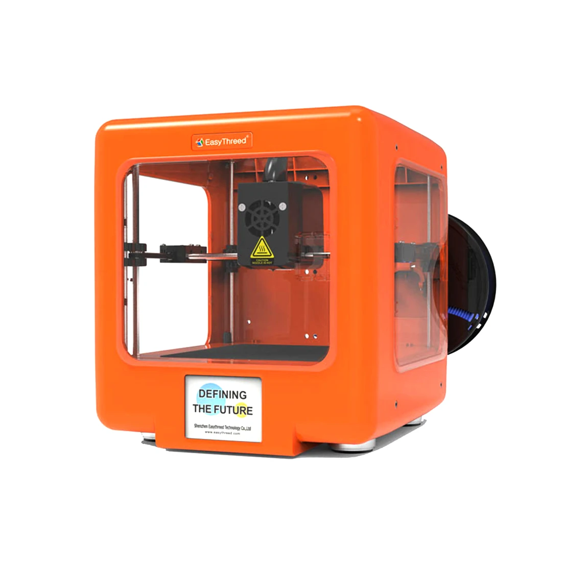 EasyThreed Φ бесшумный 3D принтер с размером печати 90X110X110 мм для детей оранжевая
