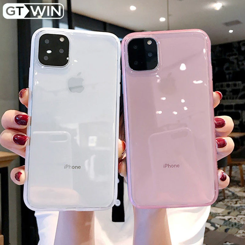 GTWIN Прозрачный Мягкий Простой Чехол Для iPhone 11 Pro Max X XS XR Красочные Конфеты Чехлы