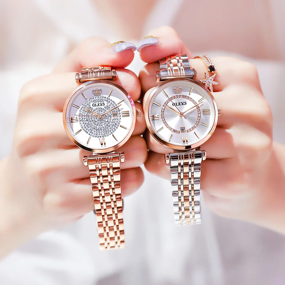 

OLEVS Brand Watch Gypsophila Quartz Watch Waterproof Ladies Watch