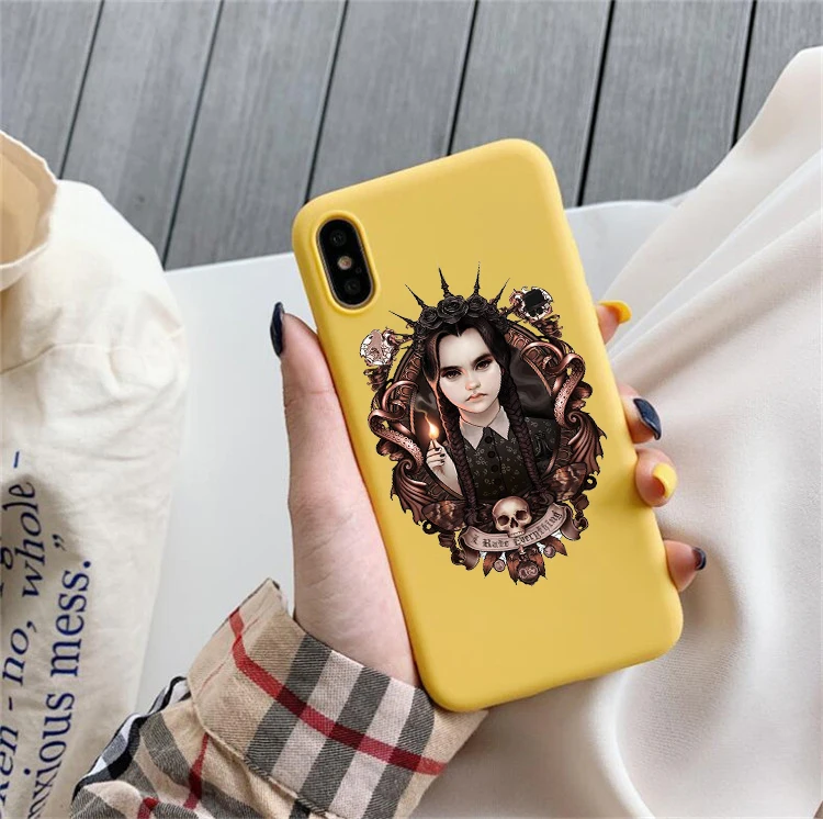 22918 Среда Addams семейный цветной Мягкий силиконовый чехол для телефона iphone 6/6s, 6 Plus/6s Plus, 7/8, 7 Plus/8 Plus, X, XS, XR, XSMax - Цвет: 22918