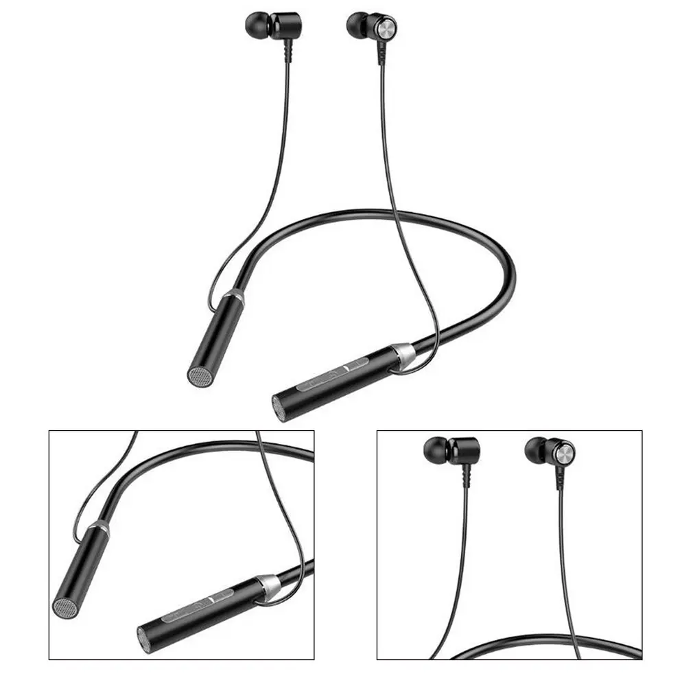 

280mAh Wireless Bluetooth Earphone Bass Wireless Headphones With Microphone Stereo Neckband Earphones Sport Headset TF Card