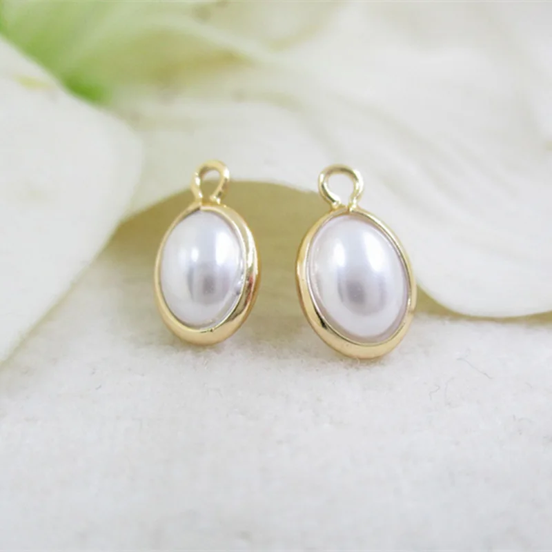 5 шт. Овальные Подвески в форме яйца с жемчугом | Украшения и аксессуары