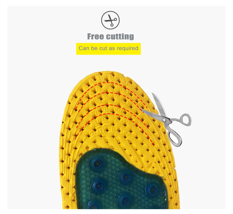 EVA Spring silicone sole insole flat feet orthotic insoles arch support orthopedic inserts Plantar Fasciitis,Feet Pain,foot care