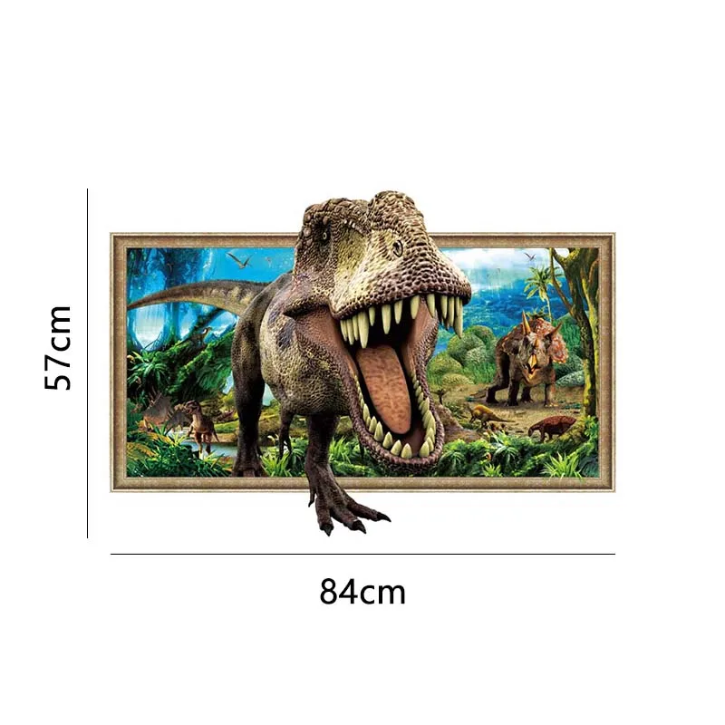 New 2020 Beautiful Jurassic Park Dinosaur Wall Stickers Vinyl Decal Mural Art Kids Rooms Room Nursery Decoration Practical | Дом и сад