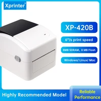 xprinter xp 420480 4 inch thermal shipping label printer width 25 115mm barcode printer support qr code epacket express waybill