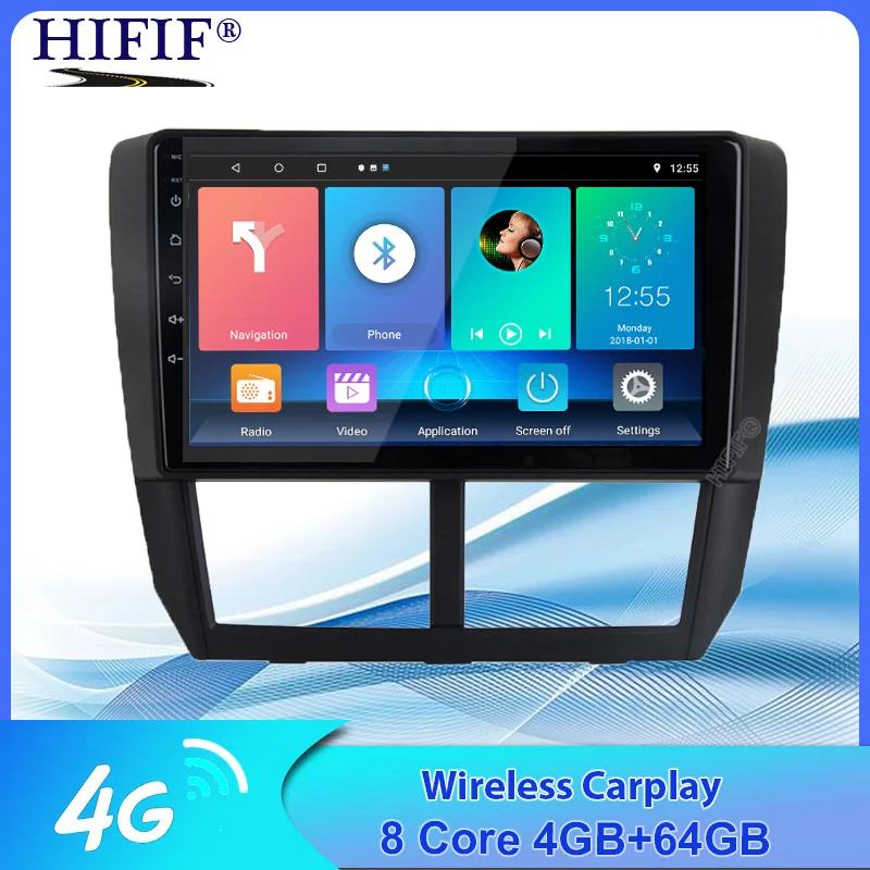 Автомагнитола 2 Din 9 дюймов GPS мультимедийный плеер Android 10 авто для Subaru Forester 2008-2012 4
