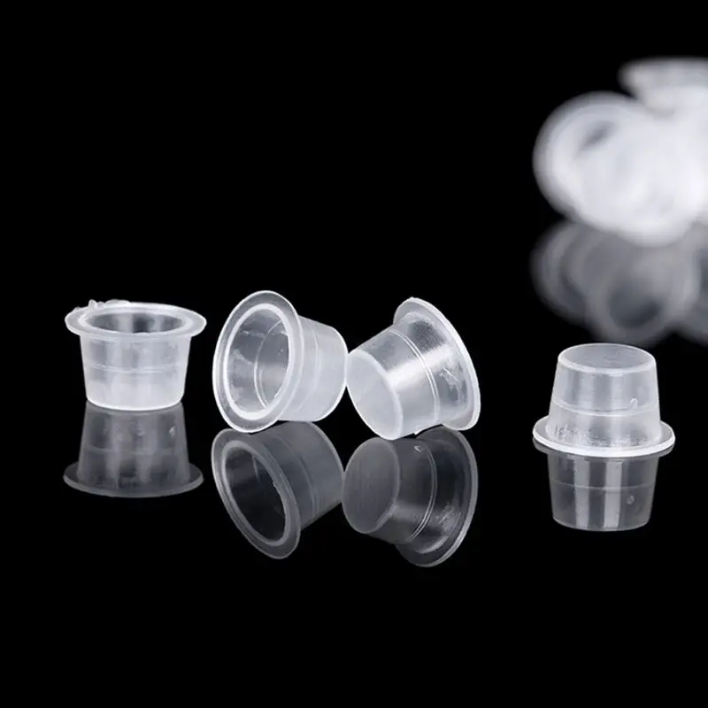 

F1FF 18pcs/set Tattoo Disposable Dip Foam Caps Cups for Needle and Tip Rinse Dips Clean