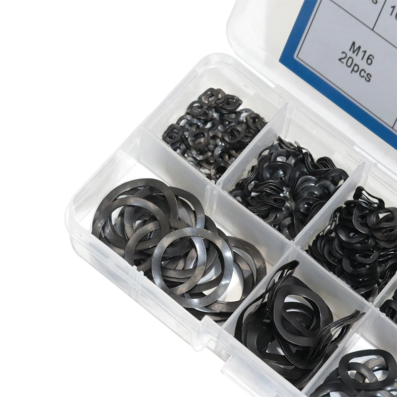 550 шт черная сталь 65MN волна прокладка кольцо три волнистые шайбы Весна