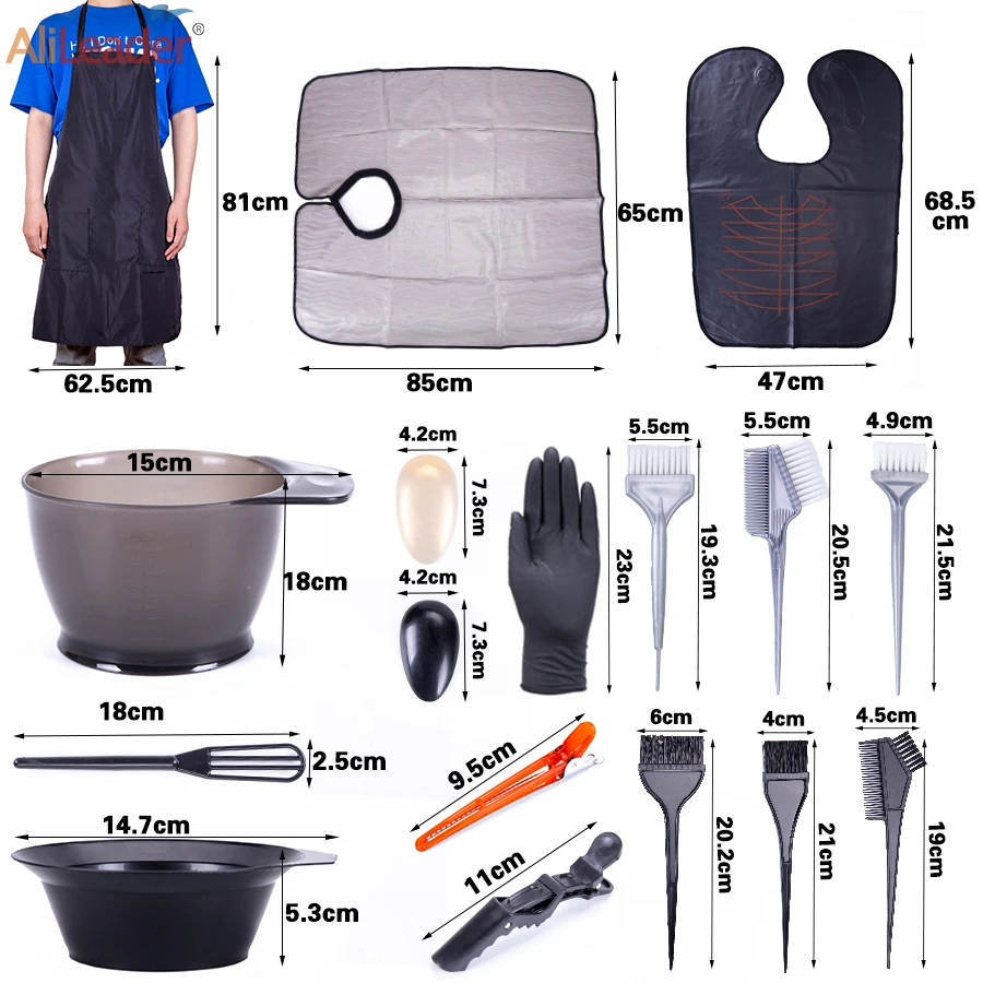 Высококачественные инструменты для окрашивания волос с завода Alileader набор