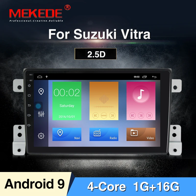 MEKEDE Free shipping Android 9.0 Car GPS Navigator dvd player for Suzuki Vitara Support Steering Wheel Control Wifi 4+64G | Автомобили и