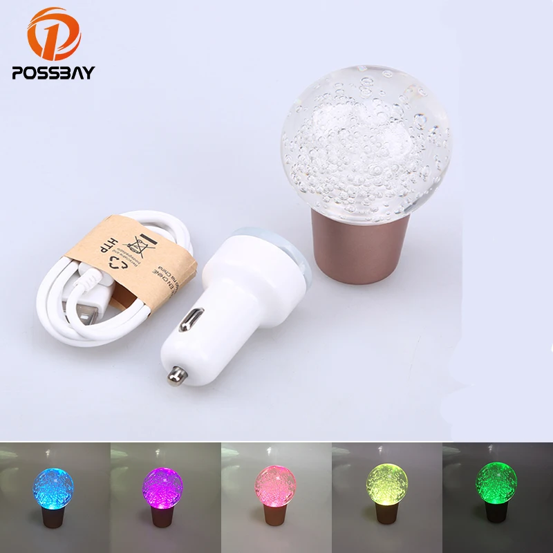 Светодиодная разноцветная универсальная ручка переключения передач POSSBAY в виде