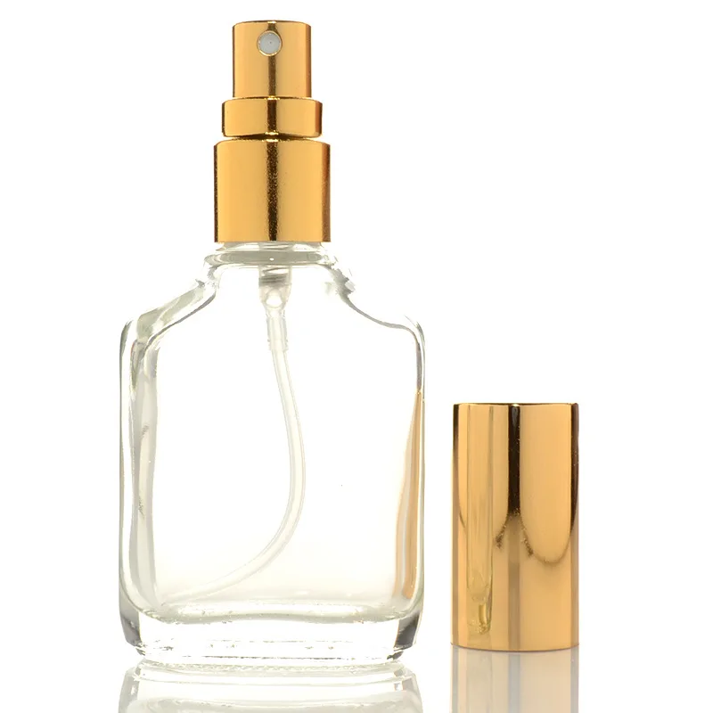 Mini Size 10Ml Clear Square Glass Fine Mist Spray Bottle Portable Perfume Makeup Remover Atomizer Moisturizing Liquid Container | Красота и