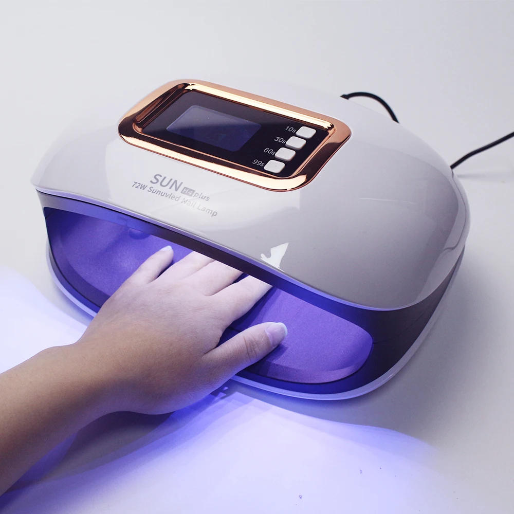 

72W UV Lamp LED Nail Lamp With 36 LEDs Two Hand Lamp Nail Dryer Manicure Curing Nail Gel Polish Auto Sensor Clear Time Display