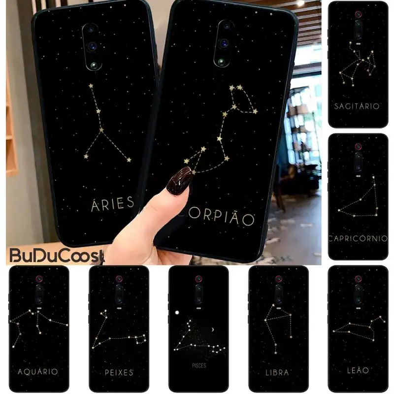 

12 constellations zodiac signs Phone Case for RedMi 5 5plus 6 Pro 6A S2 4X GO 7A 8A 7 8 9 K20 case