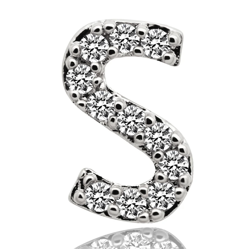 Хип-хоп 26 букв Золотые/серебряные зубы Grillz все Iced Out микро Pave CZ зубные грили с силиконовые Украшения для тела подарок B40