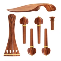 44 violin kit full size violin accessories rosewood violin peg tailpiece chin rest end pin 44