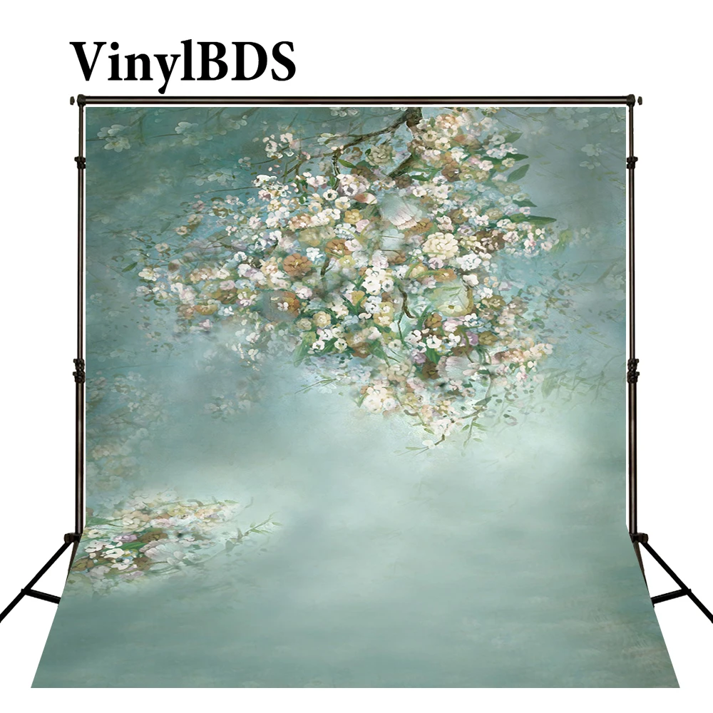 VinylBDS фон для фотосъемки новорожденных с изображением цветов морского мира