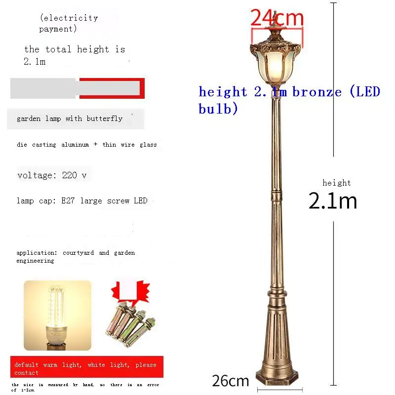 

Lampe Lumiere Exterieur De LED Gartenbeleuchtung Decoracion Jardin Exterior Tuinverlichting Garden Light Outdoor Lawn Lamp