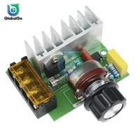 4000w 0 220v ac scr electric voltage regulator motor speed controller dimmers dimming speed with temperature insurance