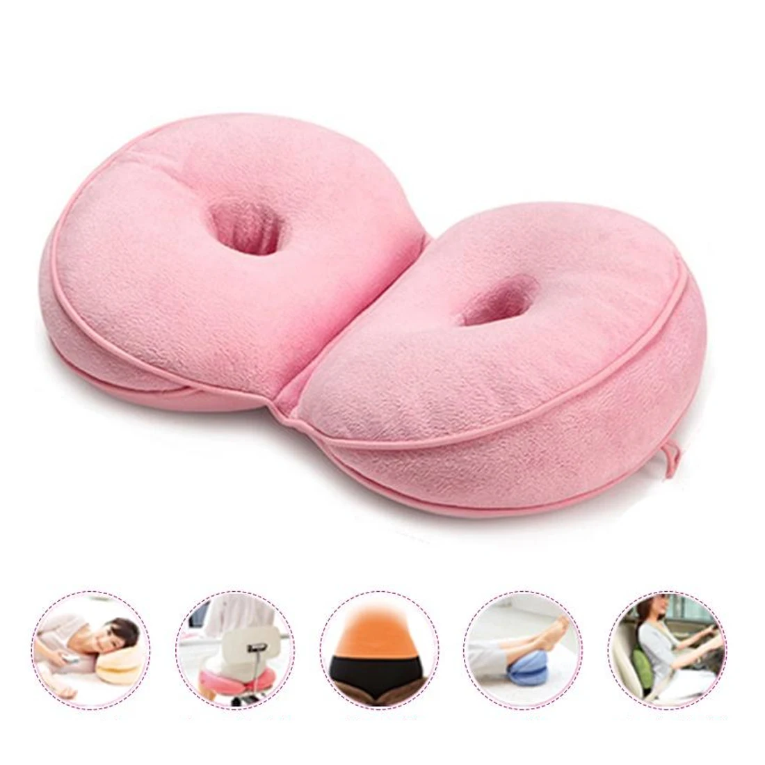 

Multifunctional Dual Comfort Cushion Memory Foam Hip Lift Seat Cushions Beautiful Butt Latex Seat