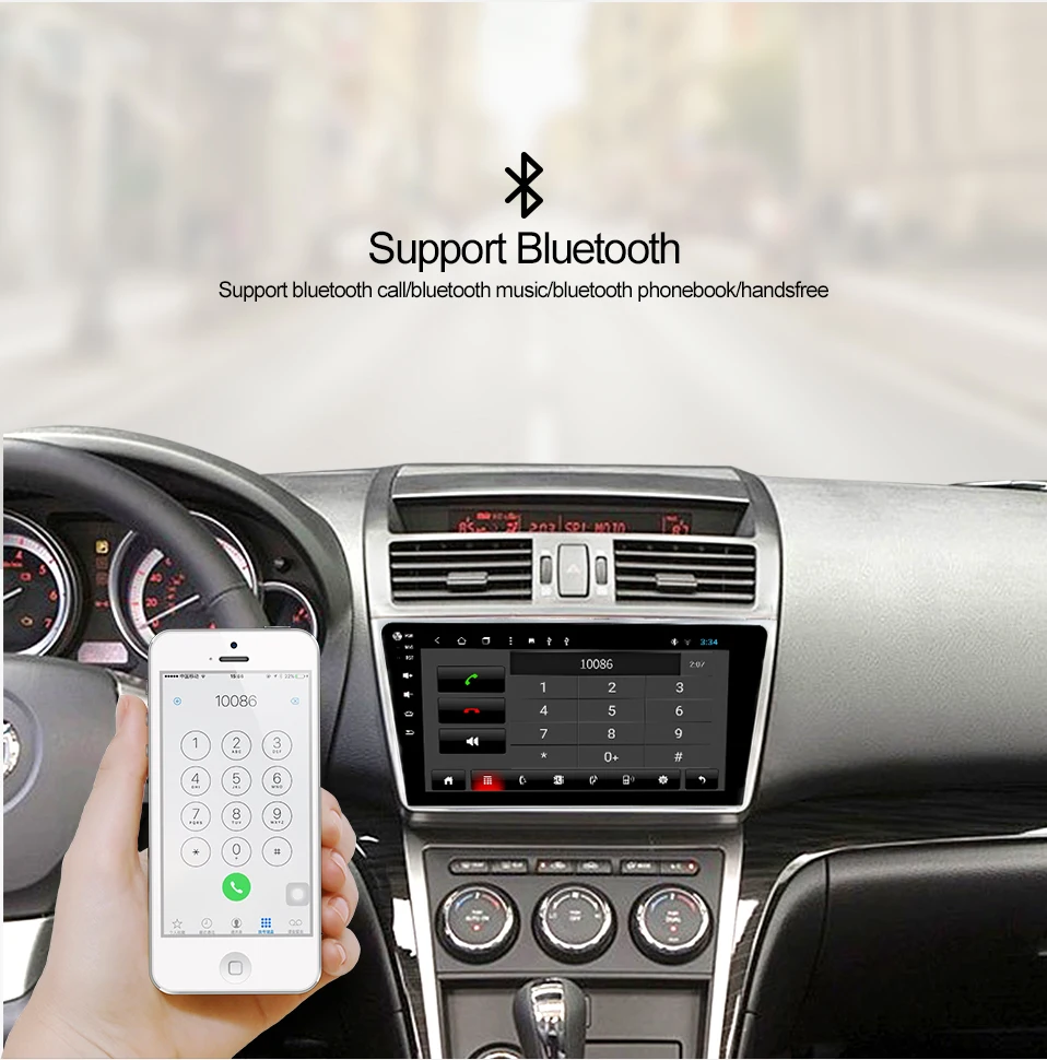 Asottu android 9,0 автомобильный dvd для Mazda 6 2008 2009 2010 2011 2012 2013 Радио Аудио gps мультимедийный плеер