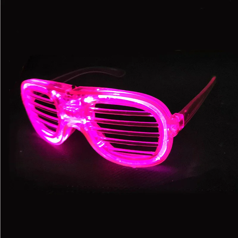 pink glasses Потрясающая Взрывная головка светодиода, мигающие вьющиеся волосы, парик для фанатов, вечерние шапки, светящиеся, на день рождения, на Рождество, на год, парик - Цвет: pink glasses