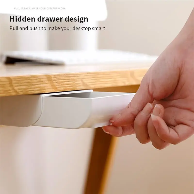 Ящик для ручек с выдвижными ящиками скрытый пластиковый лоток хранения коробка