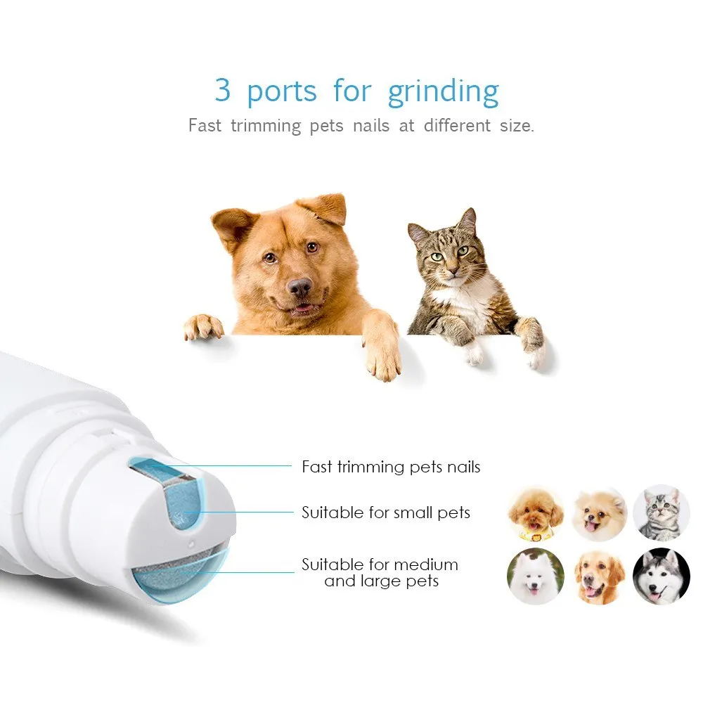

Rechargeable Pet Nail Grinder Electric Dog Nail Grinder Portable Nail Grinder