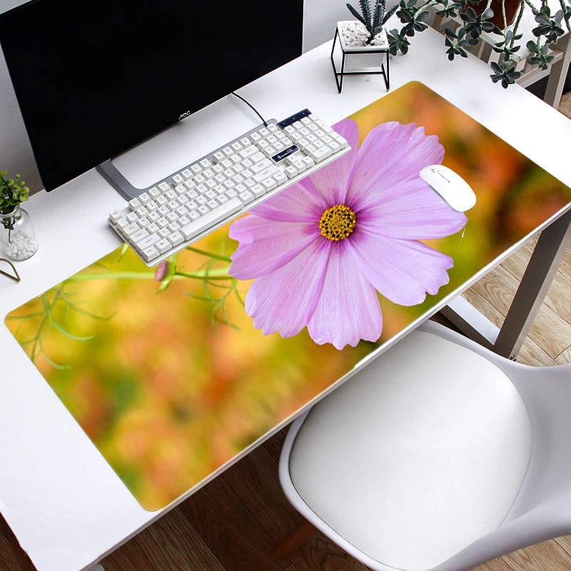 

Large Mousepad Splice Custom XXL Flower Gaming Mouse Pad Locking Edge Computer Keyboard Desk Pad Office Laptop Notebook Mat