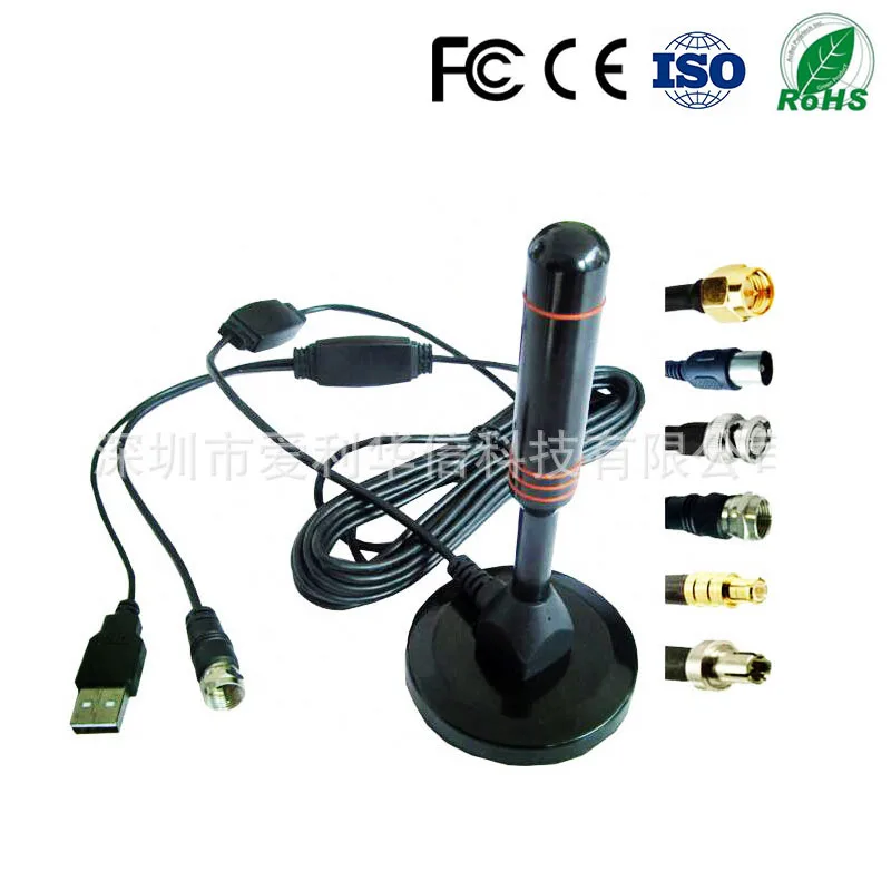 Dvb t активная антенна Gao Qing цифровая ТВ пояс усилитель Usb телеприставка