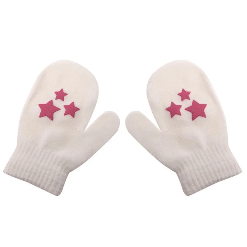 Зимние варежки для малышей детские перчатки мальчиков и девочек милые мягкие