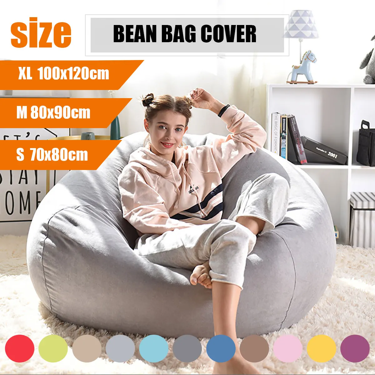 Ленивый BeanBag диваны без наполнителя льняная ткань шезлонг кресло мешок Чехлы стулья пуф слоеного дивана татами мебель для гостиной