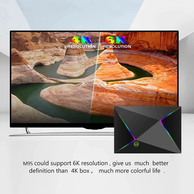 M9S Z8 Allwinner H6 четырехъядерный Android 9,0 Smart Tv Box 4 Гб ОЗУ 32 Гб ПЗУ 2,4 ГБ Wifi телеприставка 6K H.265 Youtube медиаплеер