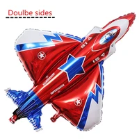 large 8793cm fighter plane foil helium balloons inflatable air plane globos for baby boy shower kids toy birthday party decor