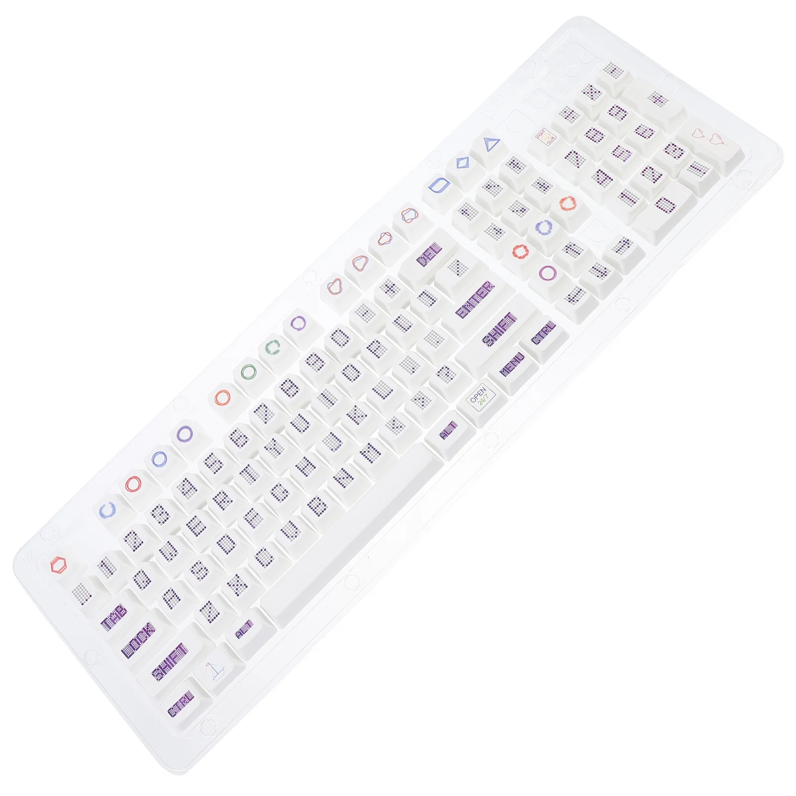 

1 Set Dye Sublimation Key Caps 104-key Mechanical Keyboard Key DIY Supply