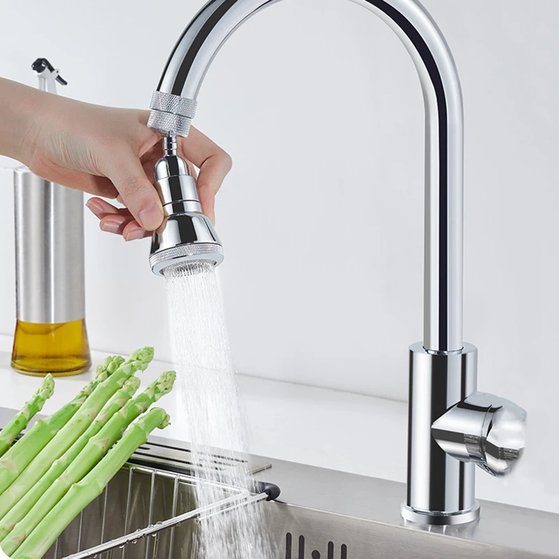

Splash-Proof Faucet Adapter Kitchen Swirl Sink Aerator Faucet Filter Extender 360 Rotatable Filter Sprayer Nozzle GHS9